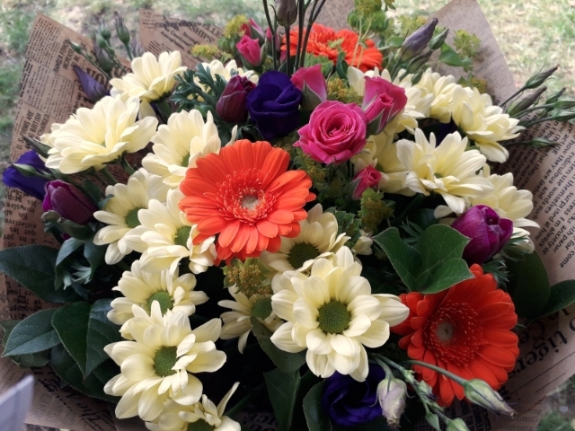 Bright and Beautiful Handtied Bouquet