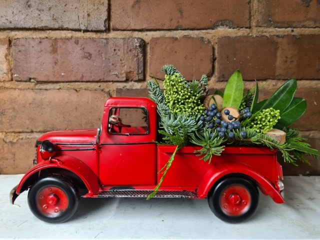 Christmas Tree Truck Arrangement