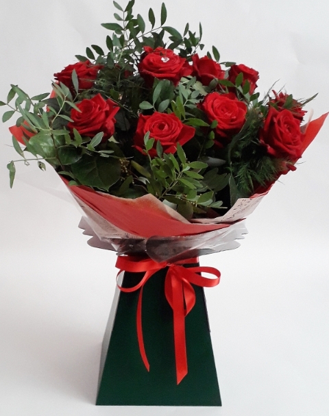 Pure Roses Handtied Bouquet